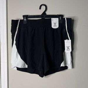 Xersion Black & White Running Shorts - Size XL